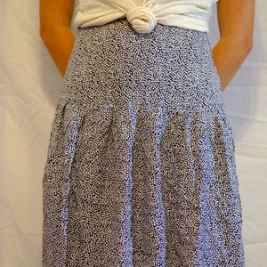 Diana Hartman Below the Knee Skirt- Blue